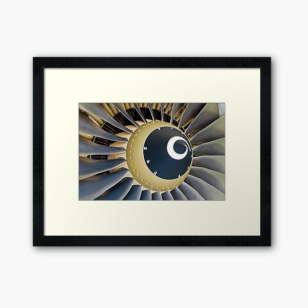 Jet engine detail. Framed Art Print