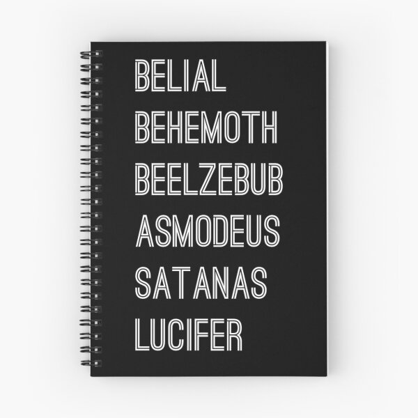 Aperçu de l'œuvre Belial Behemoth Beelzebub Asmodeus Satanas Lucifer créée et vendue par BelieveInGhost.