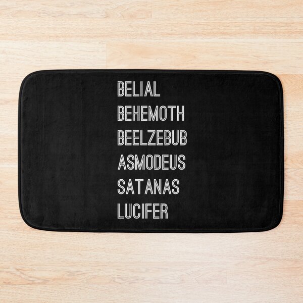 Item preview, Belial Behemoth Beelzebub Asmodeus Satanas Lucifer designed and sold by BelieveInGhost.