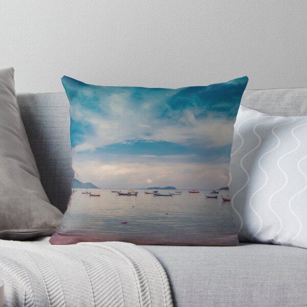 True blue Skies Throw Pillow