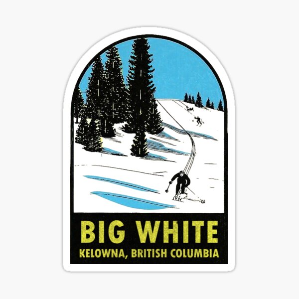 Item preview, Big White Kelowna BC Vintage Travel Decal designed and sold by hilda74.