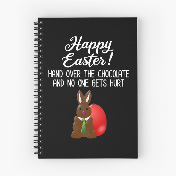 Item preview, Happy Easter! Hand Over The Chocolate & No One Gets Hurt designed and sold by Cat Lady Designs.