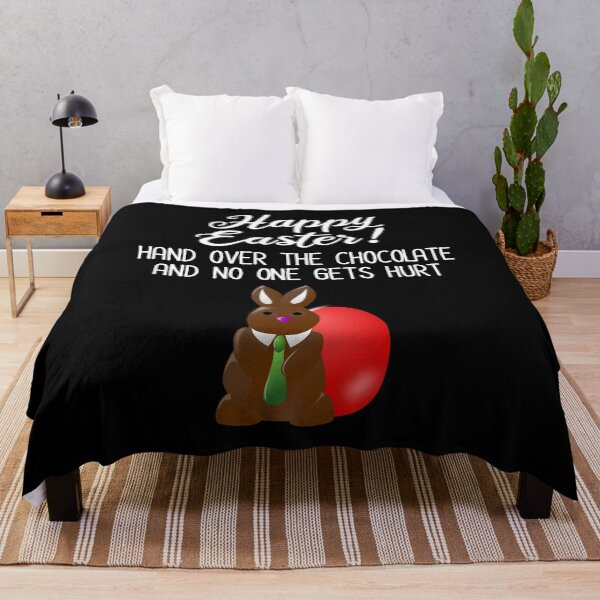 Item preview, Happy Easter! Hand Over The Chocolate & No One Gets Hurt designed and sold by Cat Lady Designs.