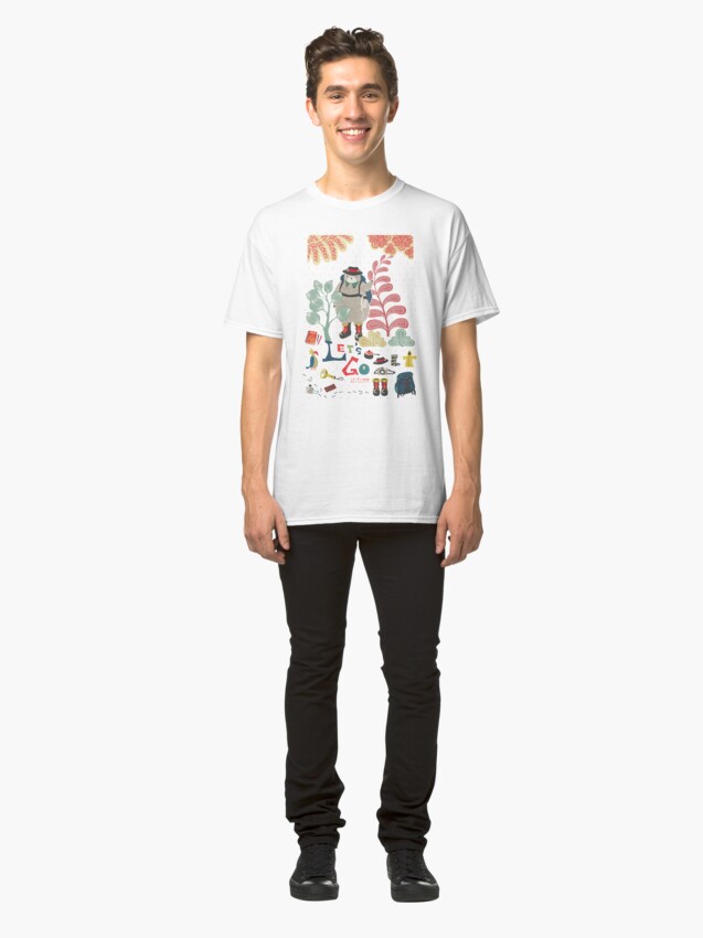 Alternate view of Bear Travel - Let's Go Classic T-Shirt