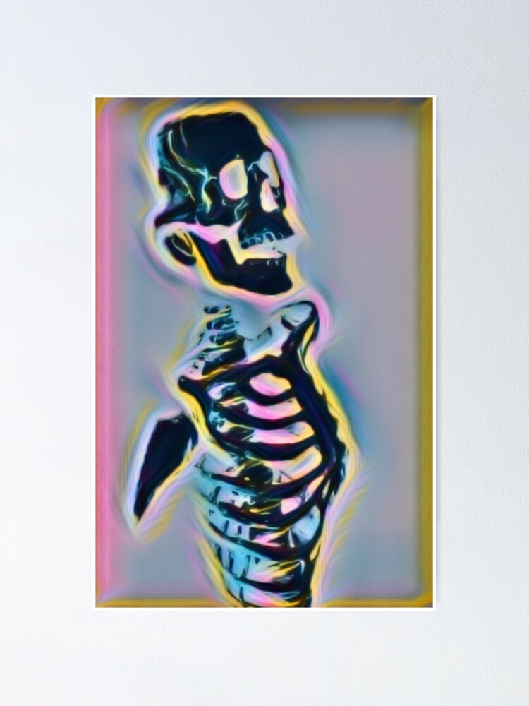 "Janelle, a dreamy skeleton" Poster by tenderlovingart Redbubble