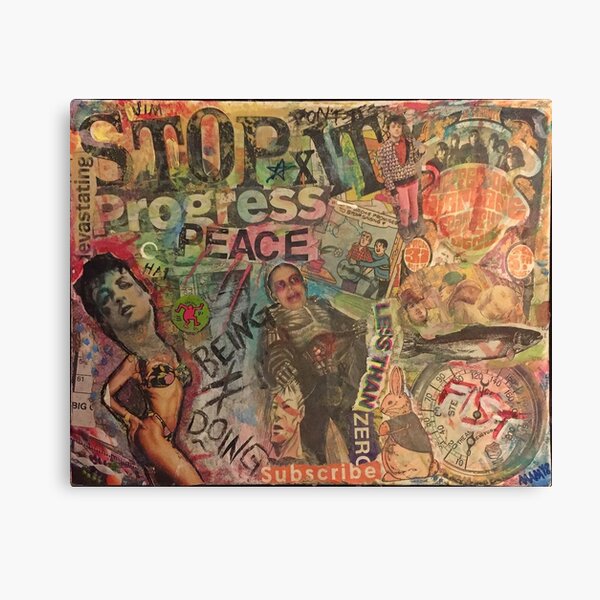 STOP IT - Collage Canvas Print