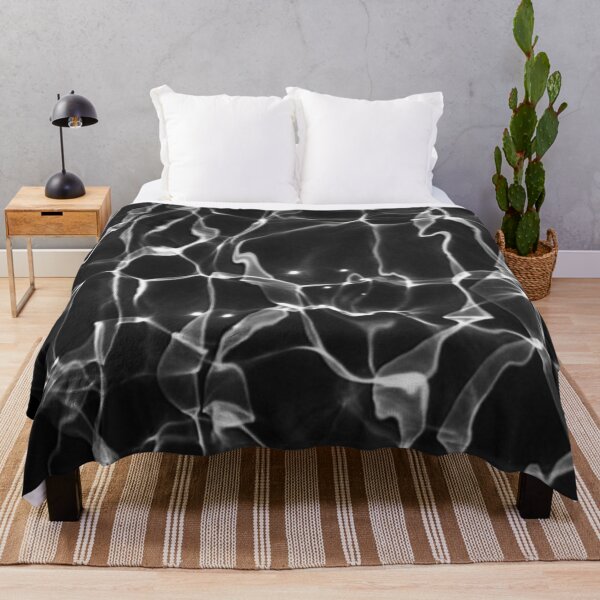 Item preview, Dream Lake: Abstract black and white light underwater print designed and sold by tenderlovingart.