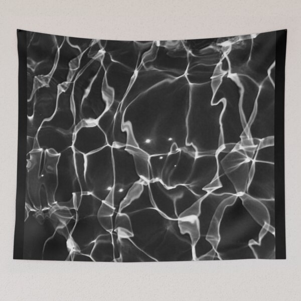 Item preview, Dream Lake: Abstract black and white light underwater print designed and sold by tenderlovingart.