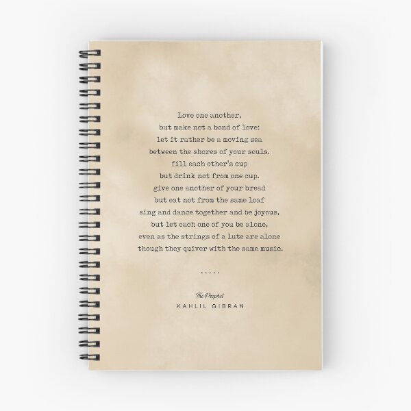 Item preview, Khalil Gibran Quote 06 - Typewriter Quote on Old Paper - Minimalist Literary Print designed and sold by Studio Grafiikka.