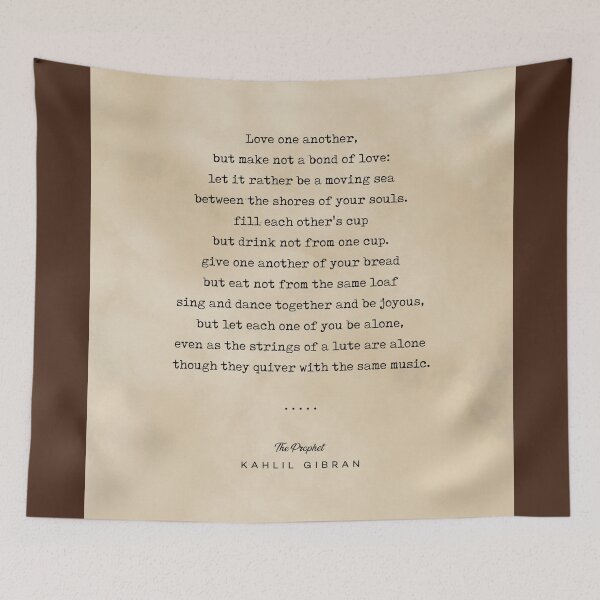 Item preview, Khalil Gibran Quote 06 - Typewriter Quote on Old Paper - Minimalist Literary Print designed and sold by Studio Grafiikka.