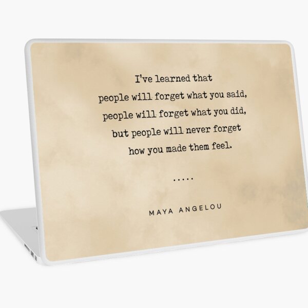 Item preview, Maya Angelou Quote 01 - Cita de máquina de escribir en papel antiguo - Impresión literaria minimalista designed and sold by Studio Grafiikka.