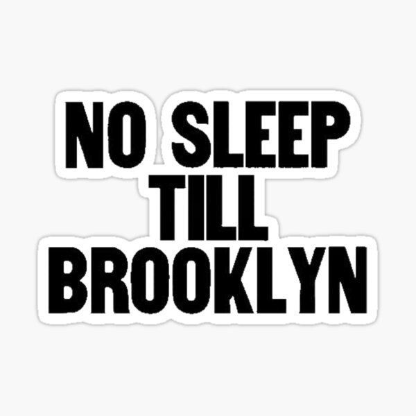 No Sleep Till Brooklyn Coasters *NEW* Set of Four 4 