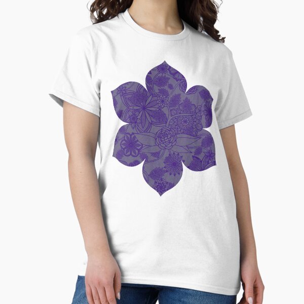 Item preview, Flight Over Flowers of Fantasy - Violet designed and sold by StephOBrien.