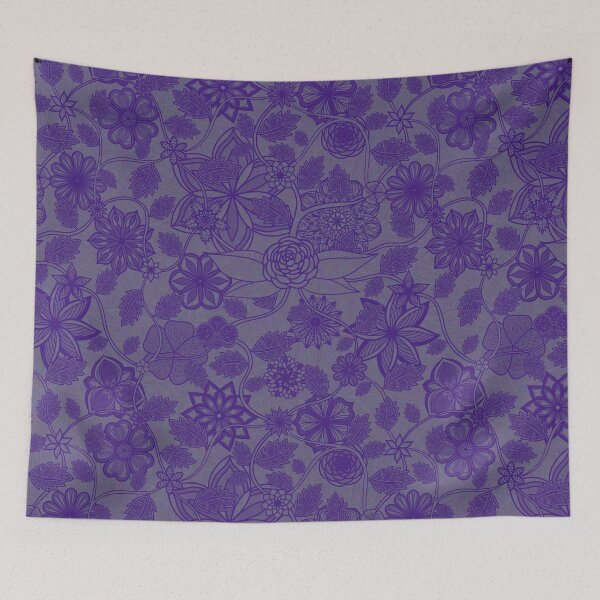 Item preview, Flight Over Flowers of Fantasy - Violet designed and sold by StephOBrien.