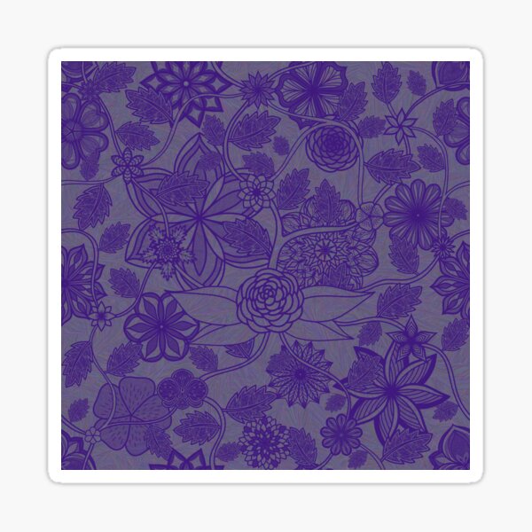 Item preview, Flight Over Flowers of Fantasy - Violet designed and sold by StephOBrien.