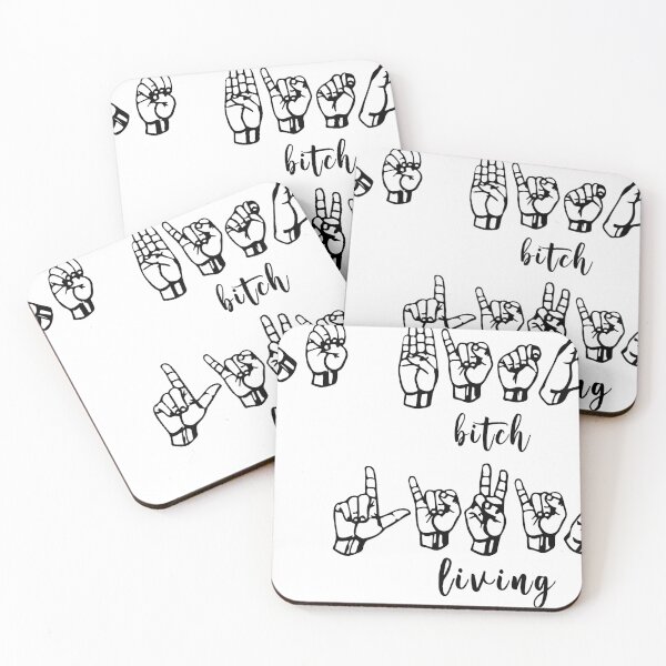 Item preview, The Bitch of Living ASL Lyrics designed and sold by broadwaycantdie.