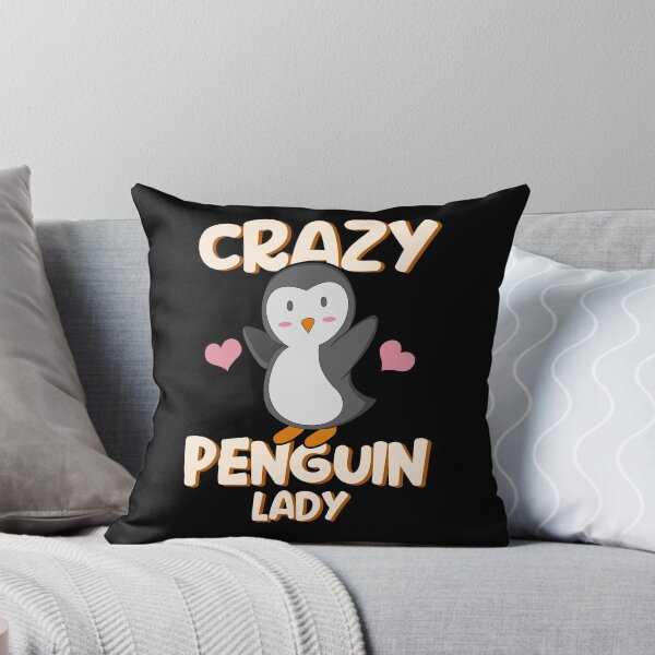 Item preview, crazy penguin lady penguin woman girl gift designed and sold by redshirtz.