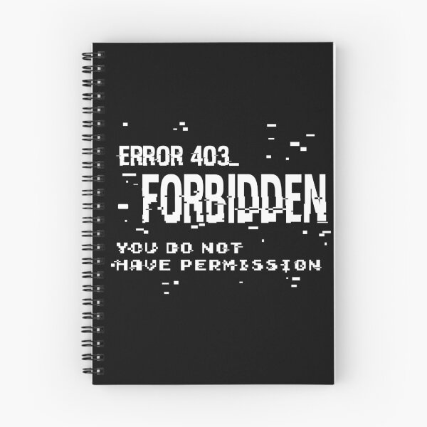 Item preview, Error 403 FORBIDDEN -white text- designed and sold by 8Bit-Paws.