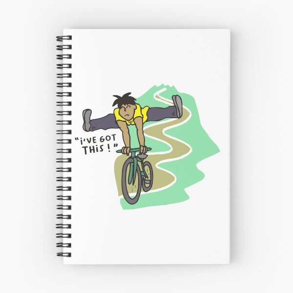 Item preview, Cycling Crash, Mountain Bike " I've Got This ! " Cartoon designed and sold by suddenlysomeday.