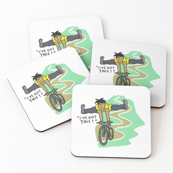 Item preview, Cycling Crash, Mountain Bike " I've Got This ! " Cartoon designed and sold by suddenlysomeday.