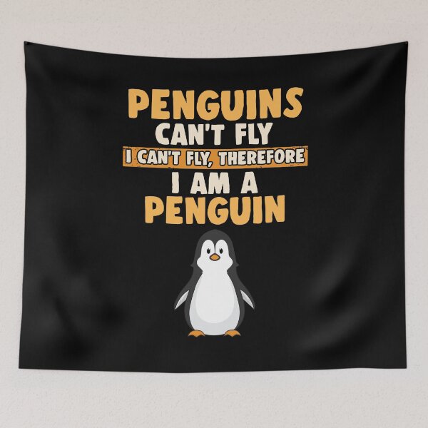 Item preview, Penguins don't fly funny bird gift designed and sold by redshirtz.