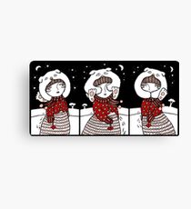 Lumi Olento (Three Wise Snow Creatures) Canvas Print
