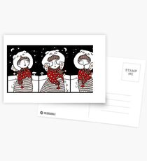 Lumi Olento (Three Wise Snow Creatures) Postcards