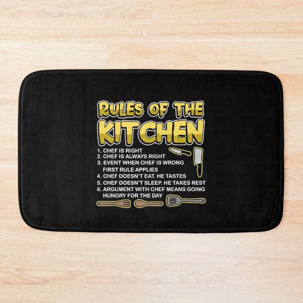 Item preview, funny kitchen rules cooking food cook gift designed and sold by redshirtz.