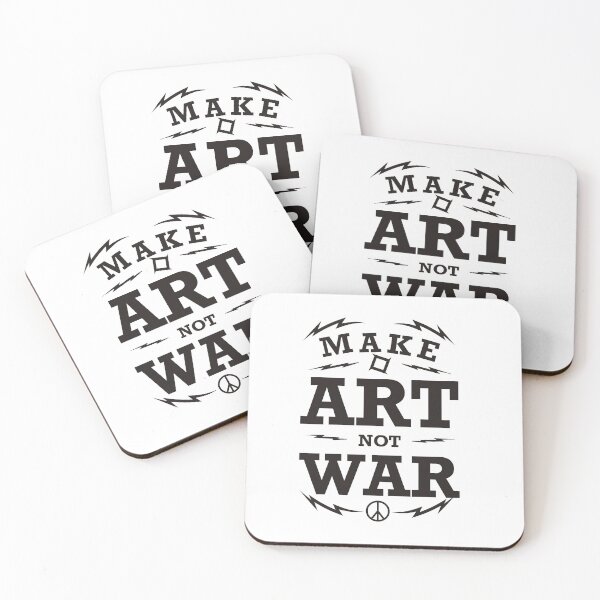 Item preview, Make Art Not War Slogan designed and sold by suddenlysomeday.