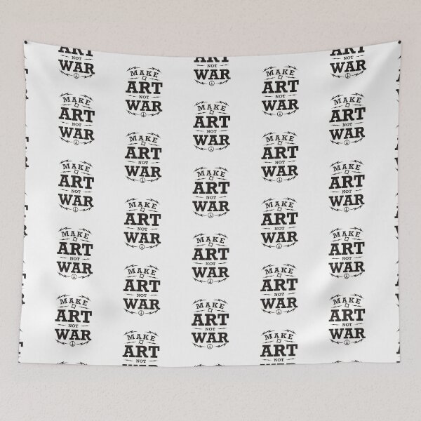 Item preview, Make Art Not War Slogan designed and sold by suddenlysomeday.