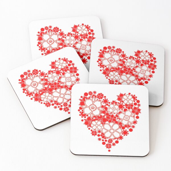 Item preview, Flower design in love heart for Valentine designed and sold by Giree07.