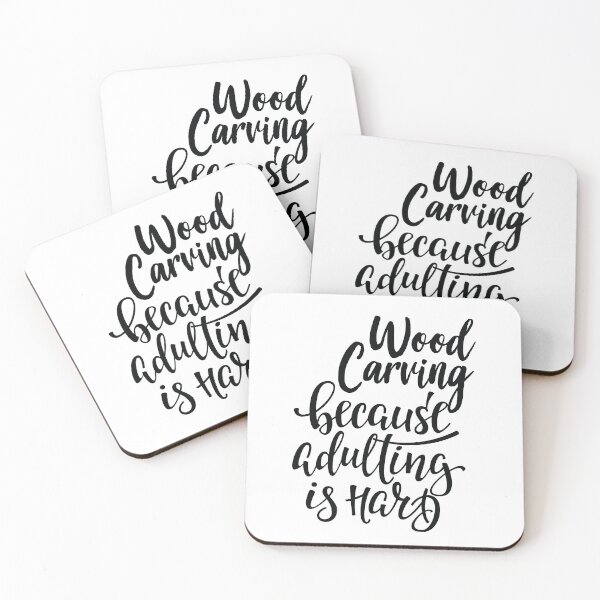 Item preview, Wood Carving Because Adulting Is Hard designed and sold by ProjectX23.