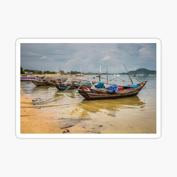 Long Tail Boats Sticker