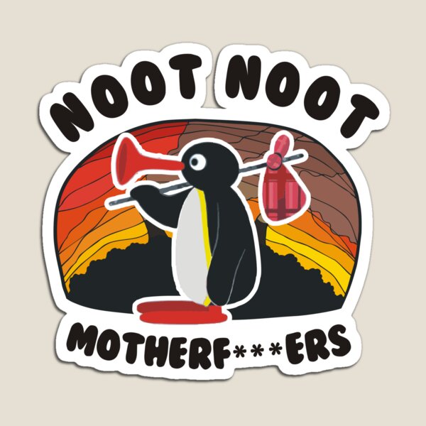 Vista previa del artículo con la obra «Noot Noot Pingu Shirt Noot Meme Gift, Pingu Noot Noot Motherf», diseñado y vendido por suddenlysomeday.