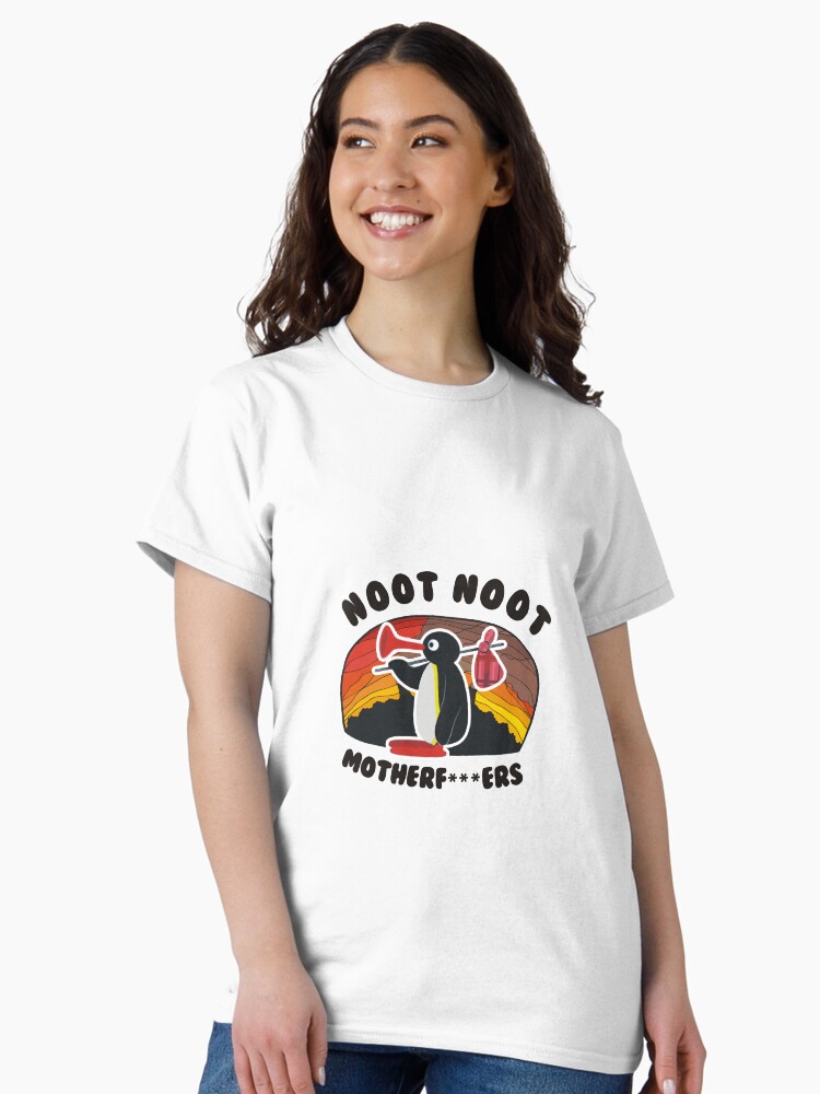 Imagen 2 de 7, Camiseta clásica con la obra Noot Noot Pingu Shirt Noot Meme Gift, Pingu Noot Noot Motherf, diseñada y vendida por suddenlysomeday.
