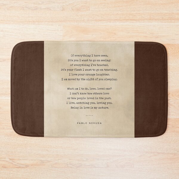 Item preview, Pablo Neruda Quote 04 - Typewriter Quote on Old Paper - Minimalist Literary Print designed and sold by Studio Grafiikka.