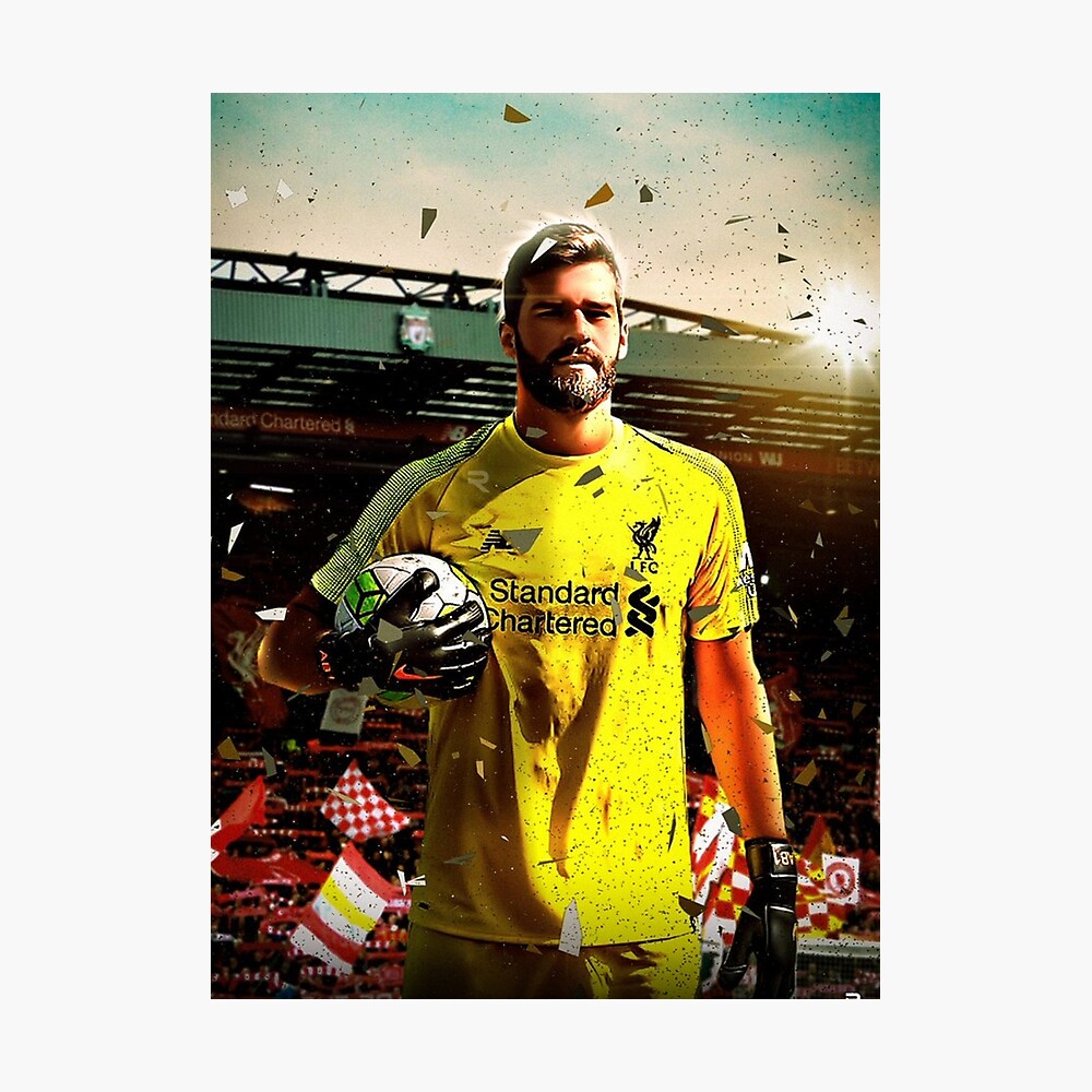 Download Alisson Becker Black Brazil Jersey Wallpaper