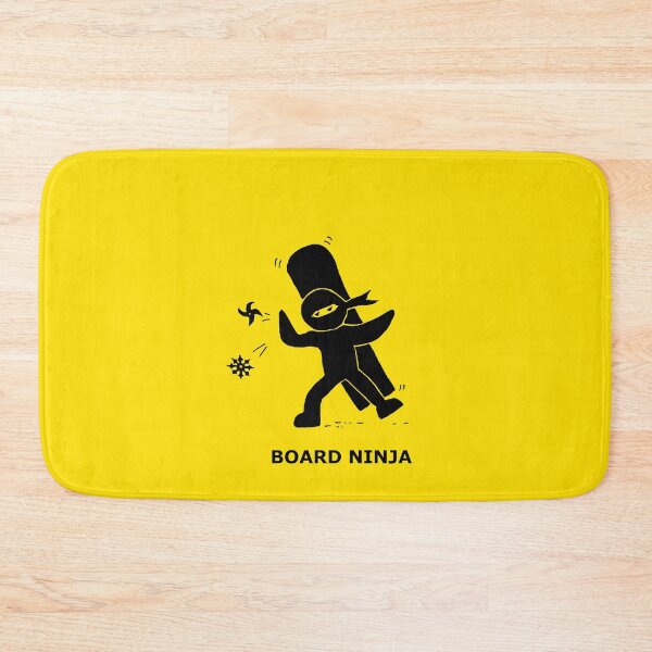 Item preview, Snowboard Ninja With Snowflake Shuriken with Text designed and sold by Tanuki-Time.