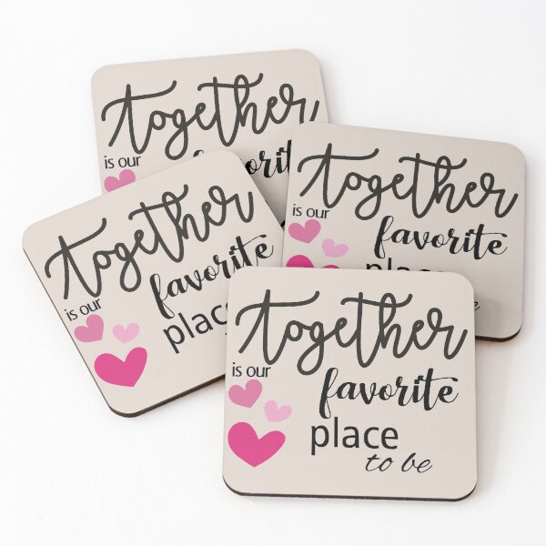 Item preview, Together Is our favourite Place Quote designed and sold by IZiets.