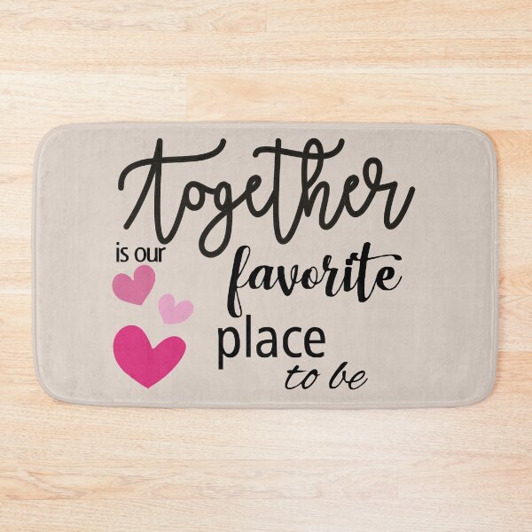 Item preview, Together Is our favourite Place Quote designed and sold by IZiets.