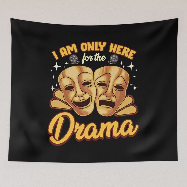 Item preview, Cute & Funny I Am Only Here For The Drama Pun designed and sold by perfectpresents.