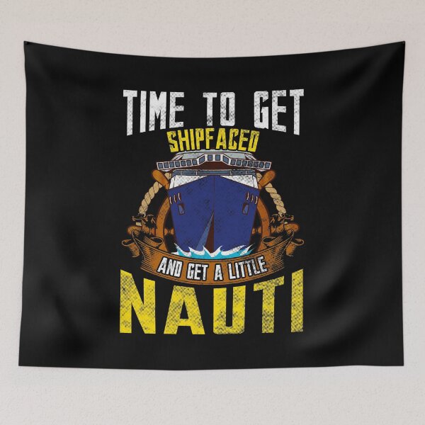 Aperçu de l'œuvre Il est temps de faire face au navire et d'obtenir un petit bateau Nauti créée et vendue par perfectpresents.