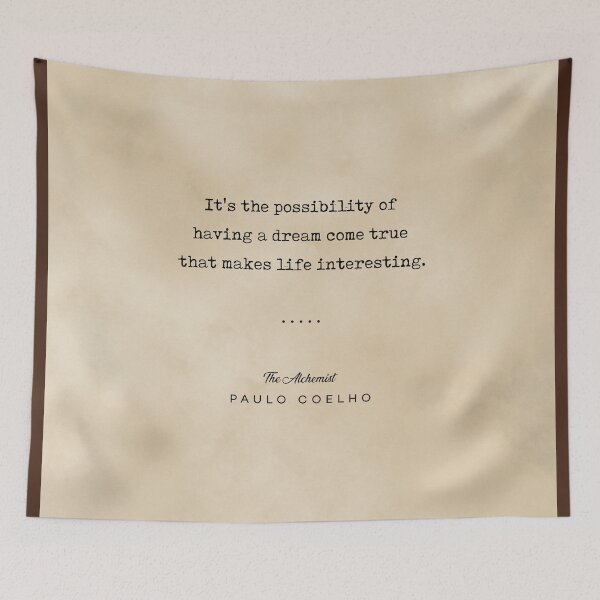 Item preview, Paulo Ceolho Quote 01 - Typewriter Quote on Old Paper - Minimalist Literary Print designed and sold by Studio Grafiikka.