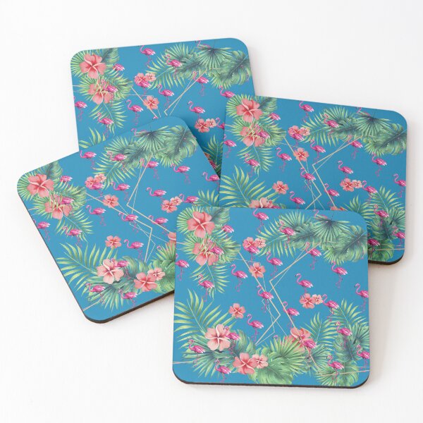 Item preview, Flamingo Pink and Blue Pattern designed and sold by dumefro.
