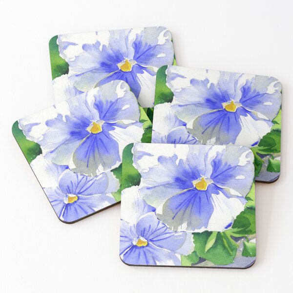 Item preview, Cute blue pansies designed and sold by iamdesigns14.