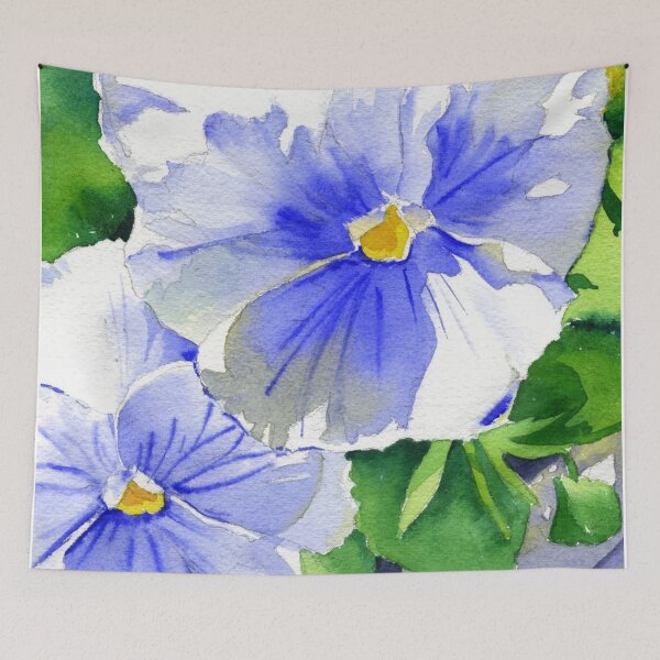 Item preview, Cute blue pansies designed and sold by iamdesigns14.