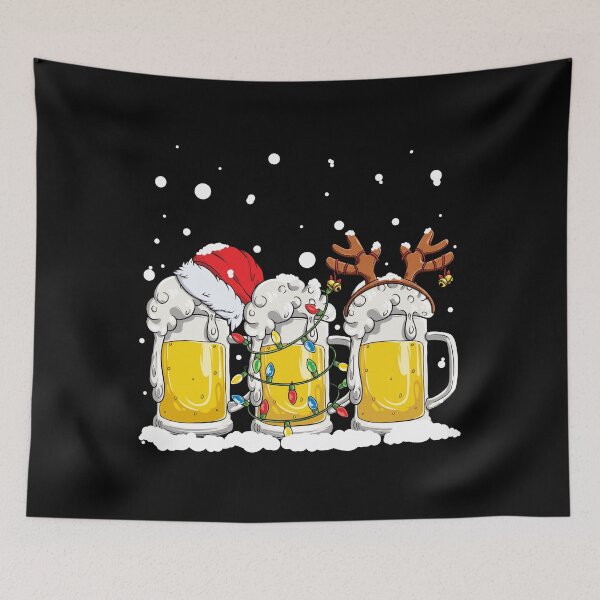 Item preview, Beer Christmas shirt Mug Santa Reinbeer Xmas lights Men Gift designed and sold by LiqueGifts.