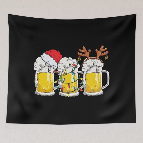 Item preview, Beer Christmas shirt Mug Santa Reinbeer Xmas lights Men Gift designed and sold by LiqueGifts.