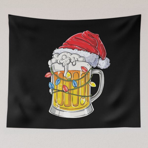 Item preview, Beer Christmas shirt Mug Santa Xmas lights Men Women Gifts designed and sold by LiqueGifts.