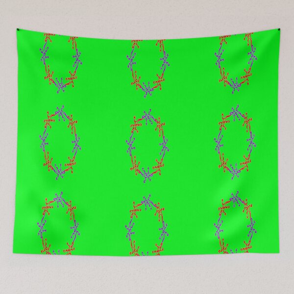 Item preview, Red and purple lizards on green designed and sold by tetibright.